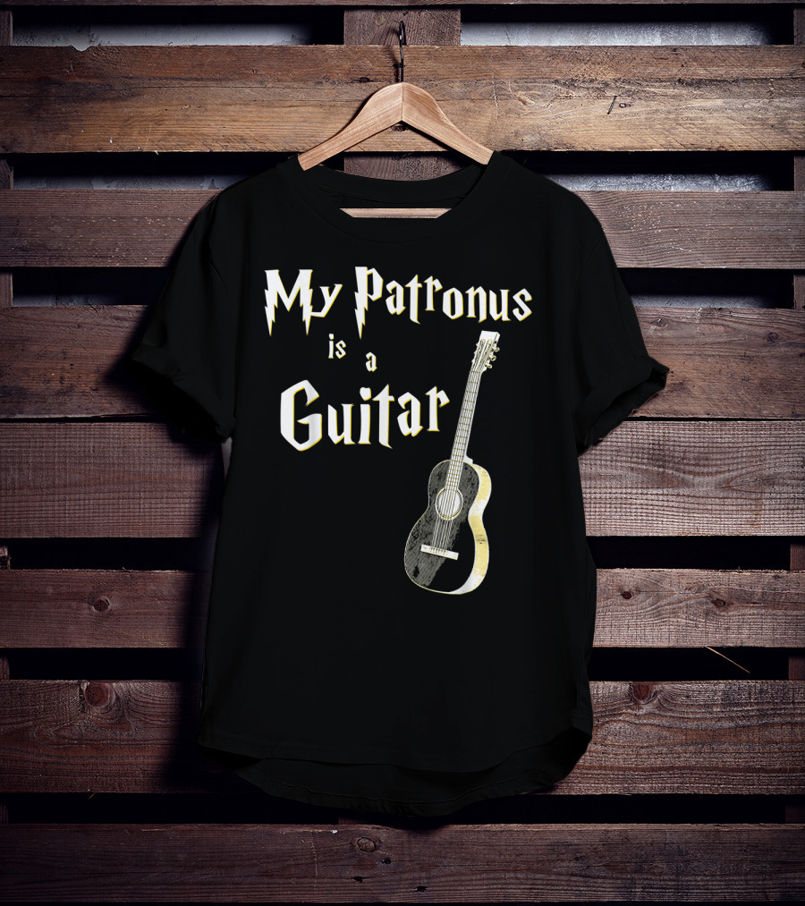 My Patronus Is A Guitar Harry Fan T-Shirt