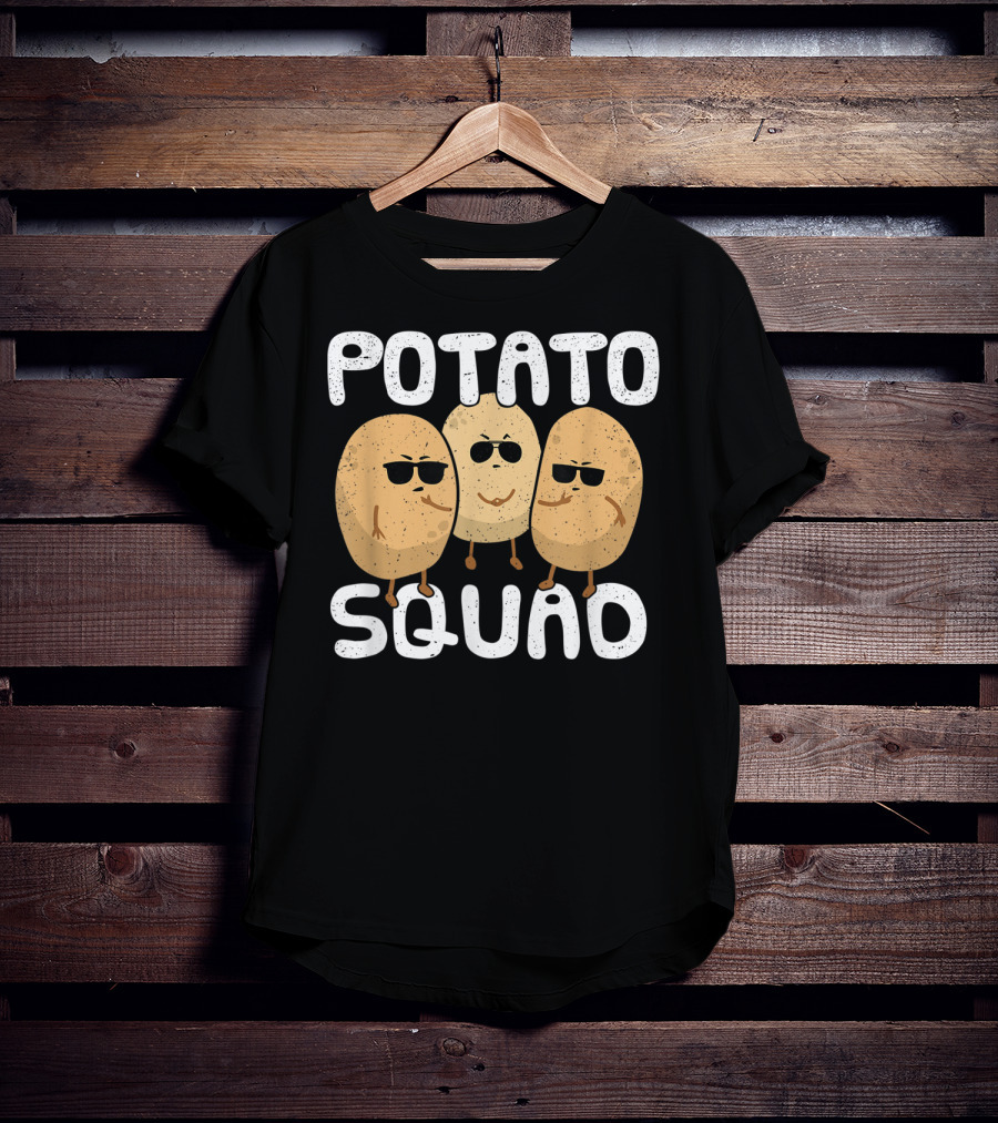 Potato Squad Cool Funny Sunglasses Veggie Trio T-Shirt