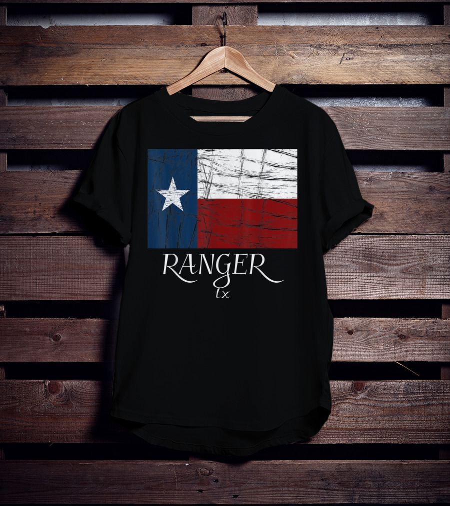 Ranger TX Texas Flag State City T-Shirt