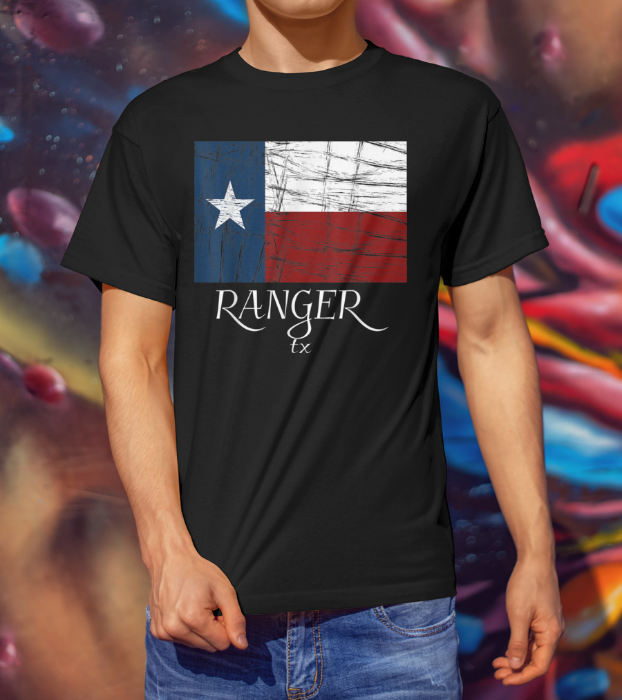 Ranger TX Texas Flag State City T-Shirt