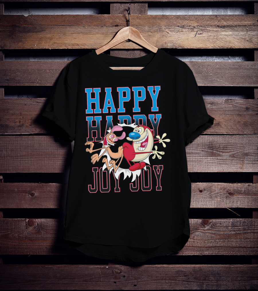 Ren And Stimpy Happy Happy Joy Joy T-Shirt