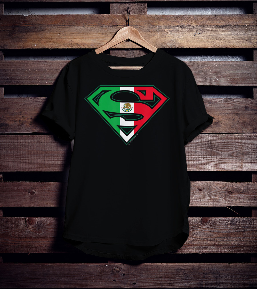Superman Mexican Flag Emblem T-Shirt