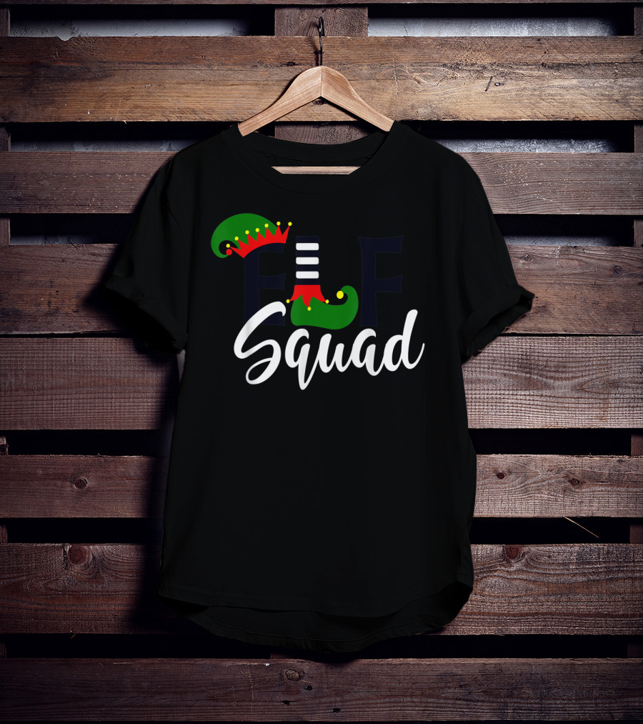 Teachers Elf Squad Christmas Holiday Team Fun T-Shirt