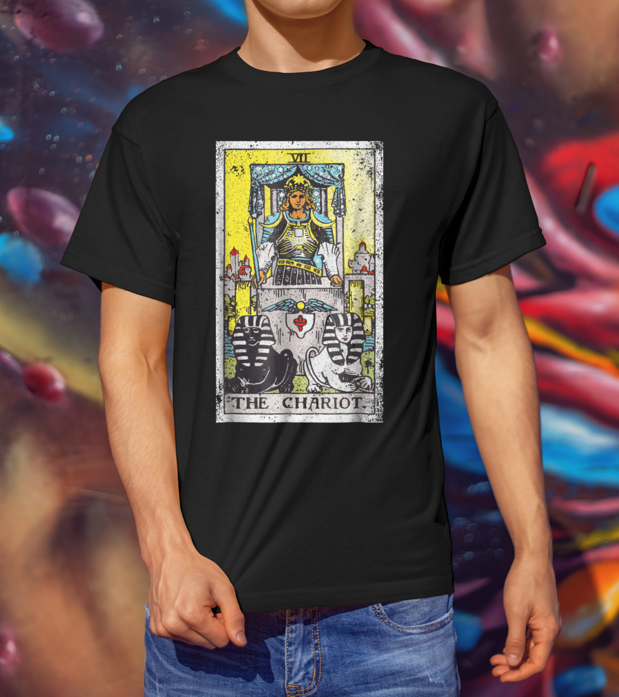 VII The Chariot Tarot Card T-Shirt