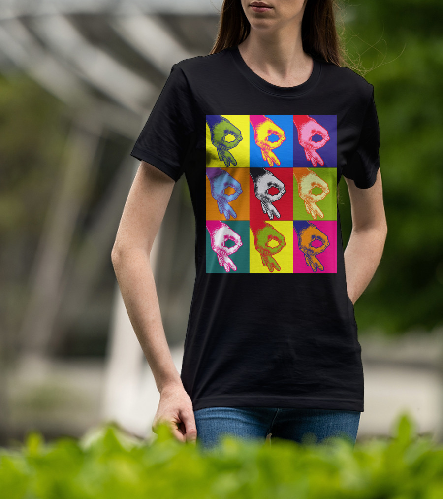 The Circle Game X9 Pop Art Style Hands Multicolor Block T-Shirt