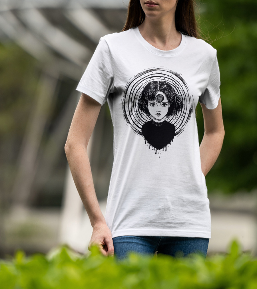 Uzumaki Junji Ito Horror Manga Spiral Hypnosis Anime T-Shirt