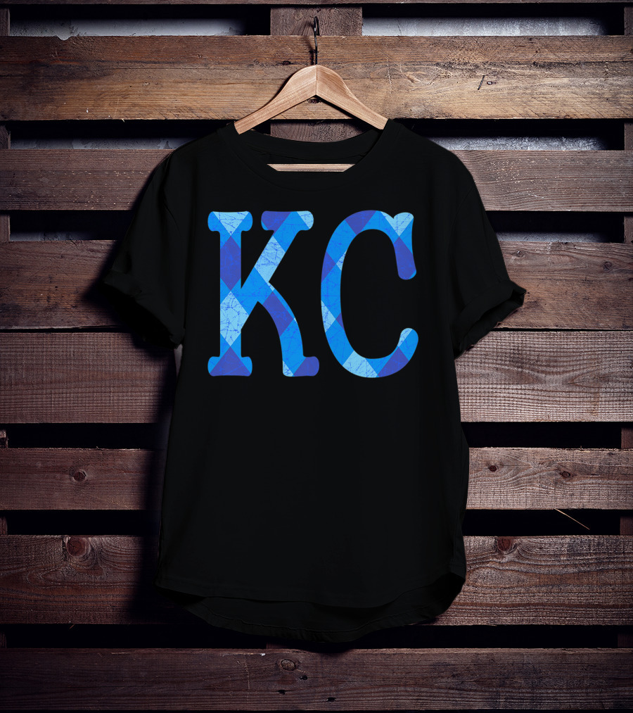 Vintage Royal Blue KC Kansas City Fan Gear T-Shirt