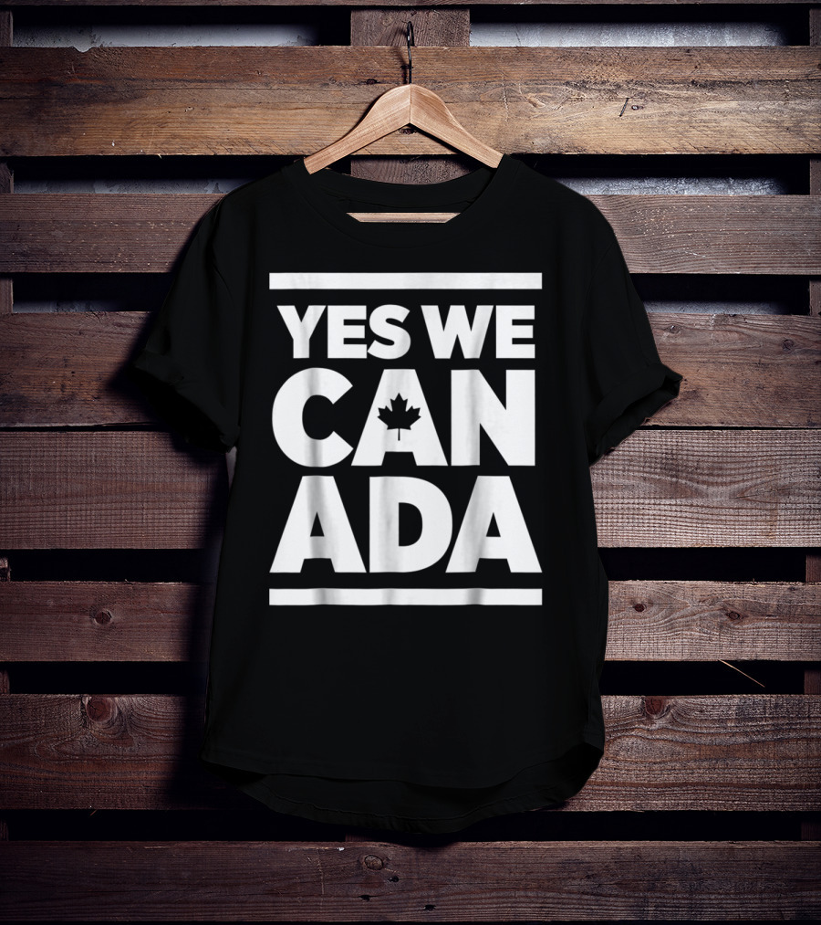 Yes We Canada Maple Leaf Funny Canadian Canada Day T-Shirt