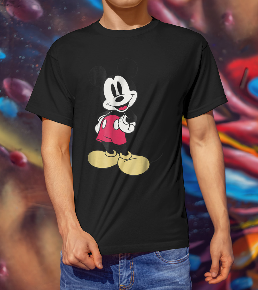 Disney Classic Mickey Mouse 1 XP Vintage Style Retro T-Shirt