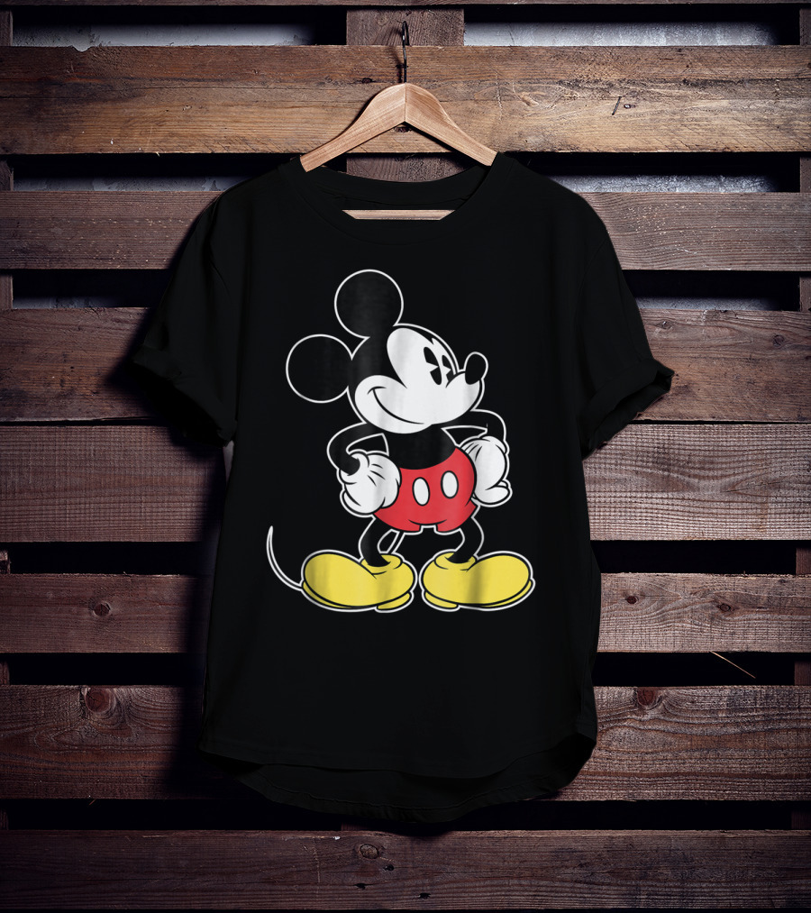 Disney Classic Mickey Mouse Iconic Red Shorts And Yellow Shoes T-Shirt