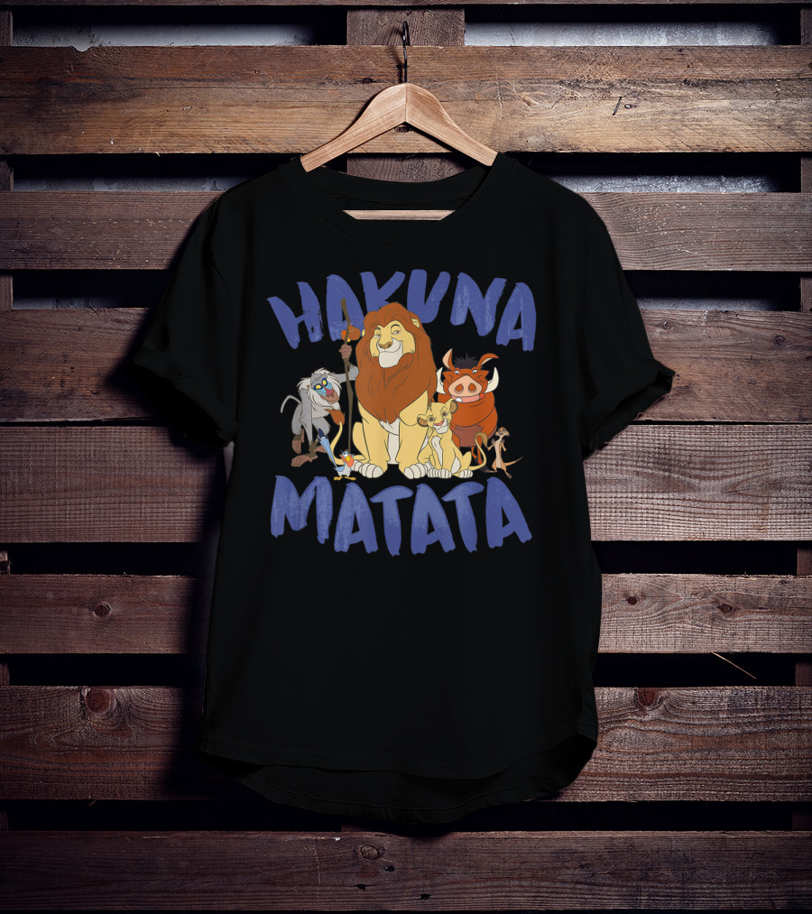 Lion King Hakuna Matata Rafiki Simba Timon Pumbaa Group Disney Classic T-Shirt