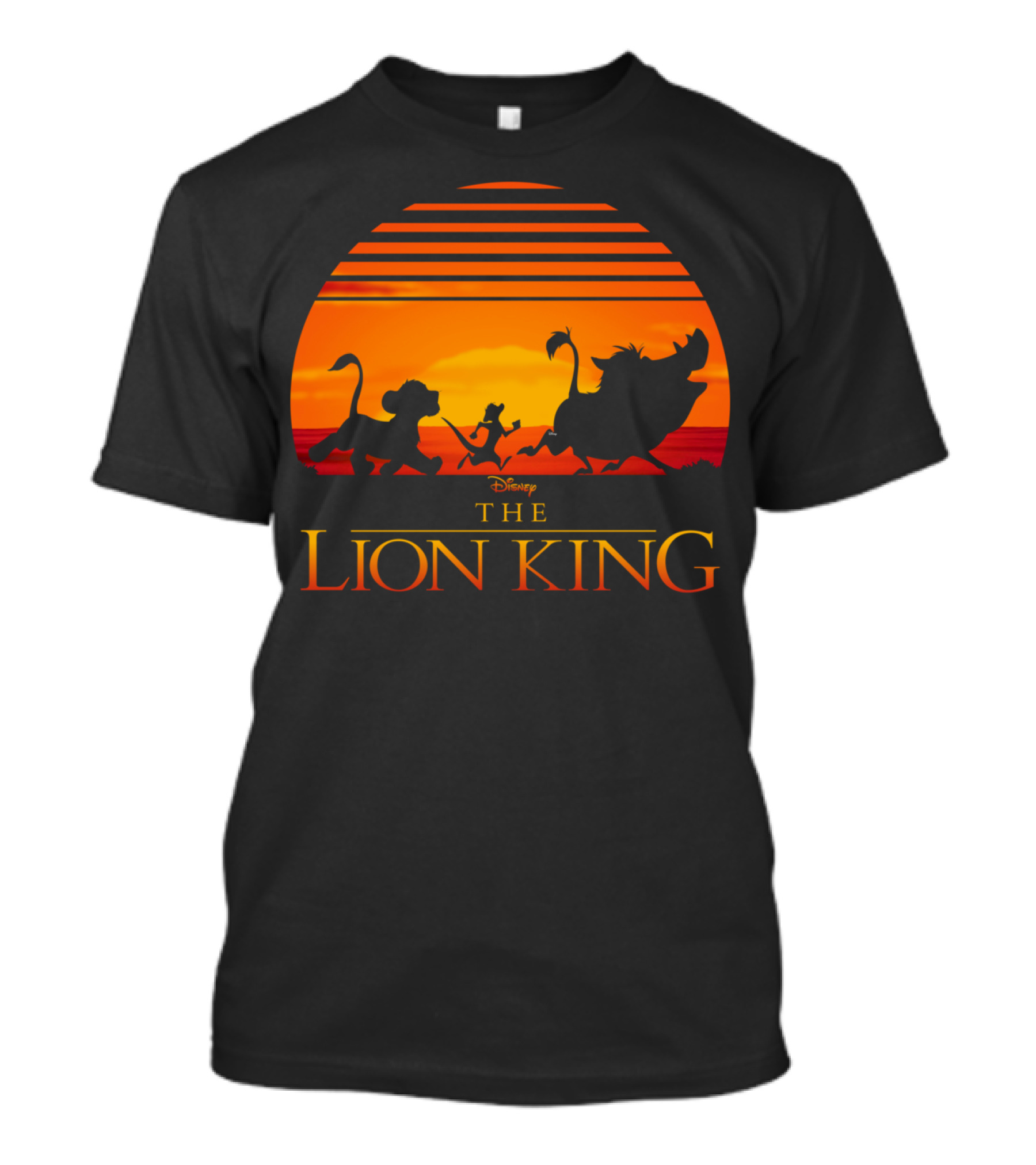 Disney The Lion King Classic Sunset Simba Timon Pumbaa T-Shirt
