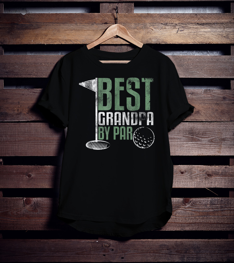 Best Grandpa By Par Father's Day Golf T-Shirt