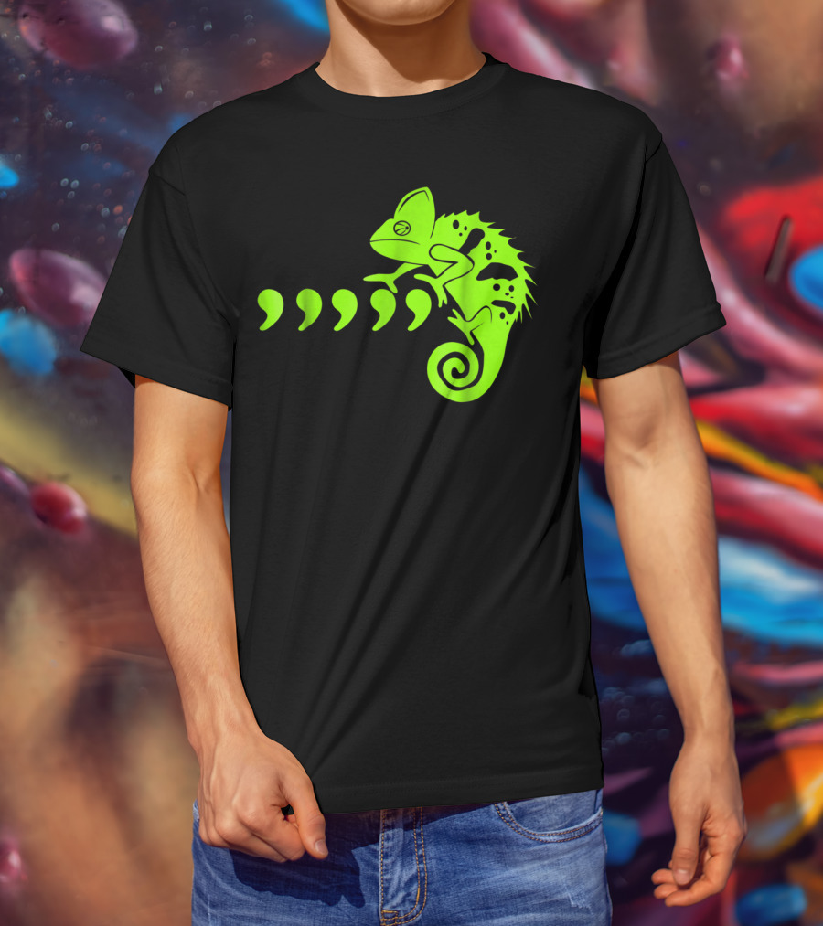 Comma Chameleon Love Country Music T-Shirt