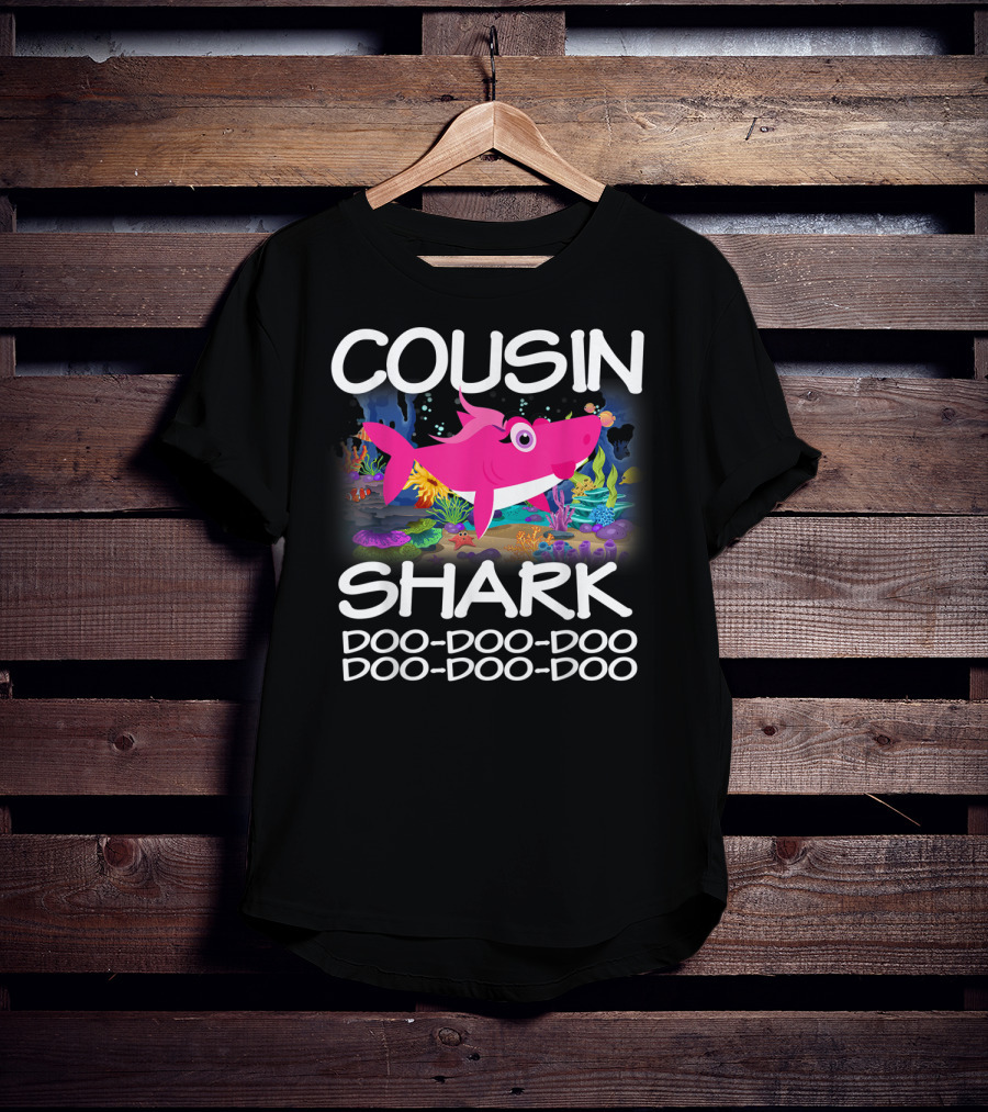 Cousin Shark Doo-Doo-Doo Matching Family Shark Mothers T-Shirt