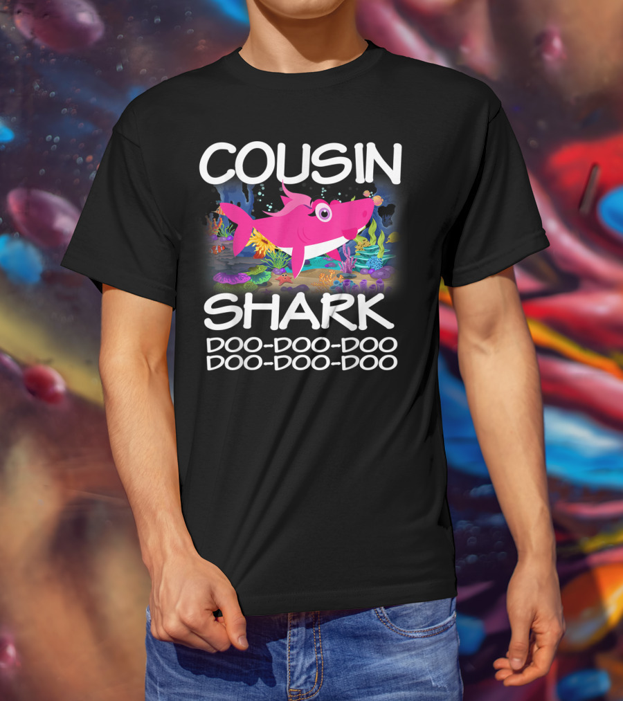 Cousin Shark Doo-Doo-Doo Matching Family Shark Mothers T-Shirt