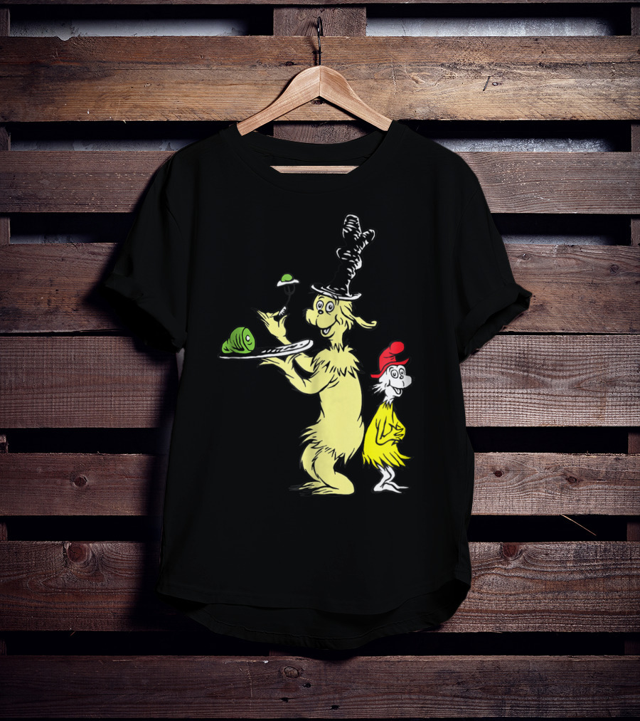 Dr Seuss Sam I Am With Green Eggs And Ham Iconic Characters T-Shirt
