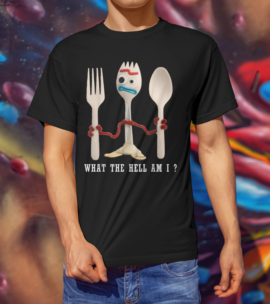 Forky What The Hell Am I Toy Story Character T-Shirt