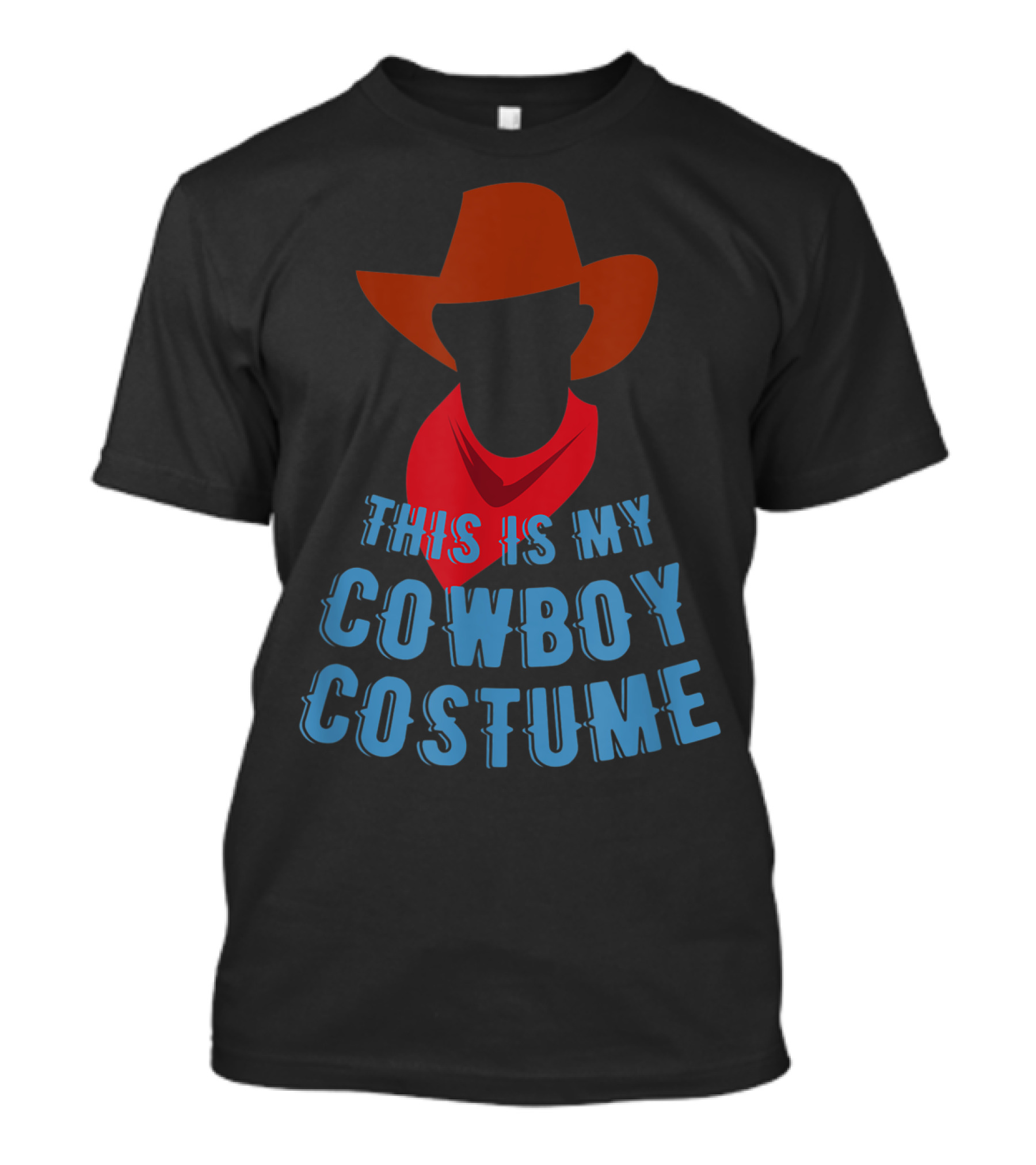 This Is My Cowboy Costume Funny Cowboy Hat Kids Western T-Shirt