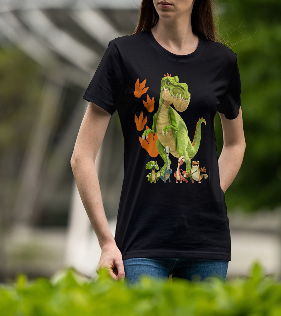 Gigantosaurus Giganto And Dino Footprints 4 Kid Dinos T-Shirt