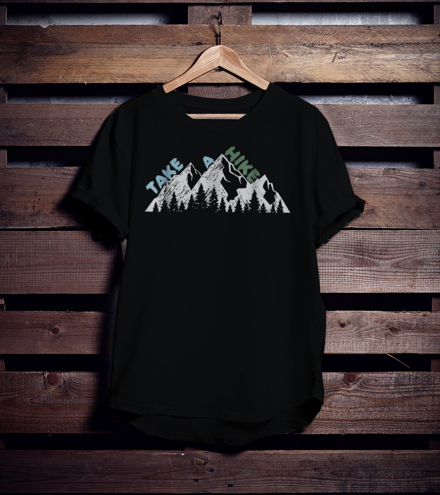 Take A Hike Mountain Adventure Backpacking Hiking T-Shirt
