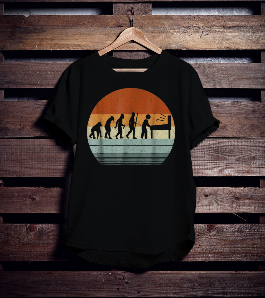 Vintage Pinball Evolution Player T-Shirt