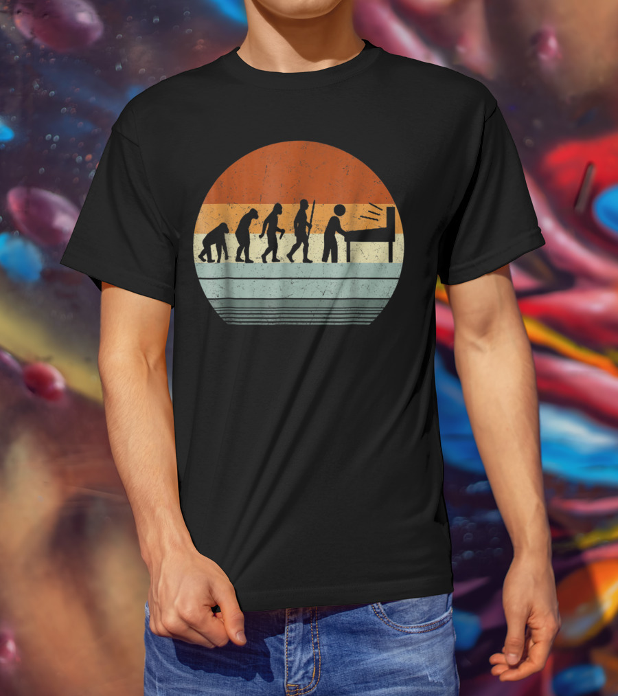 Vintage Pinball Evolution Player T-Shirt