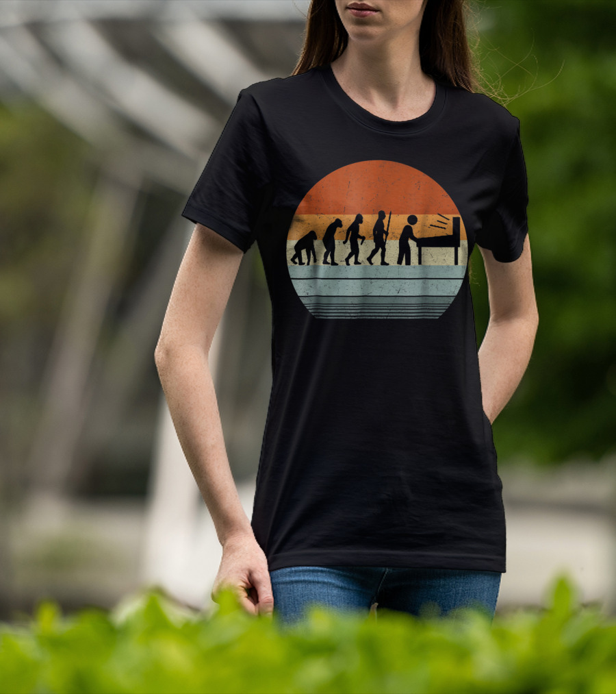 Vintage Pinball Evolution Player T-Shirt