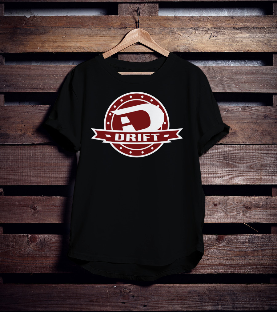 Classic Style Drift Red Icon Badge T-Shirt
