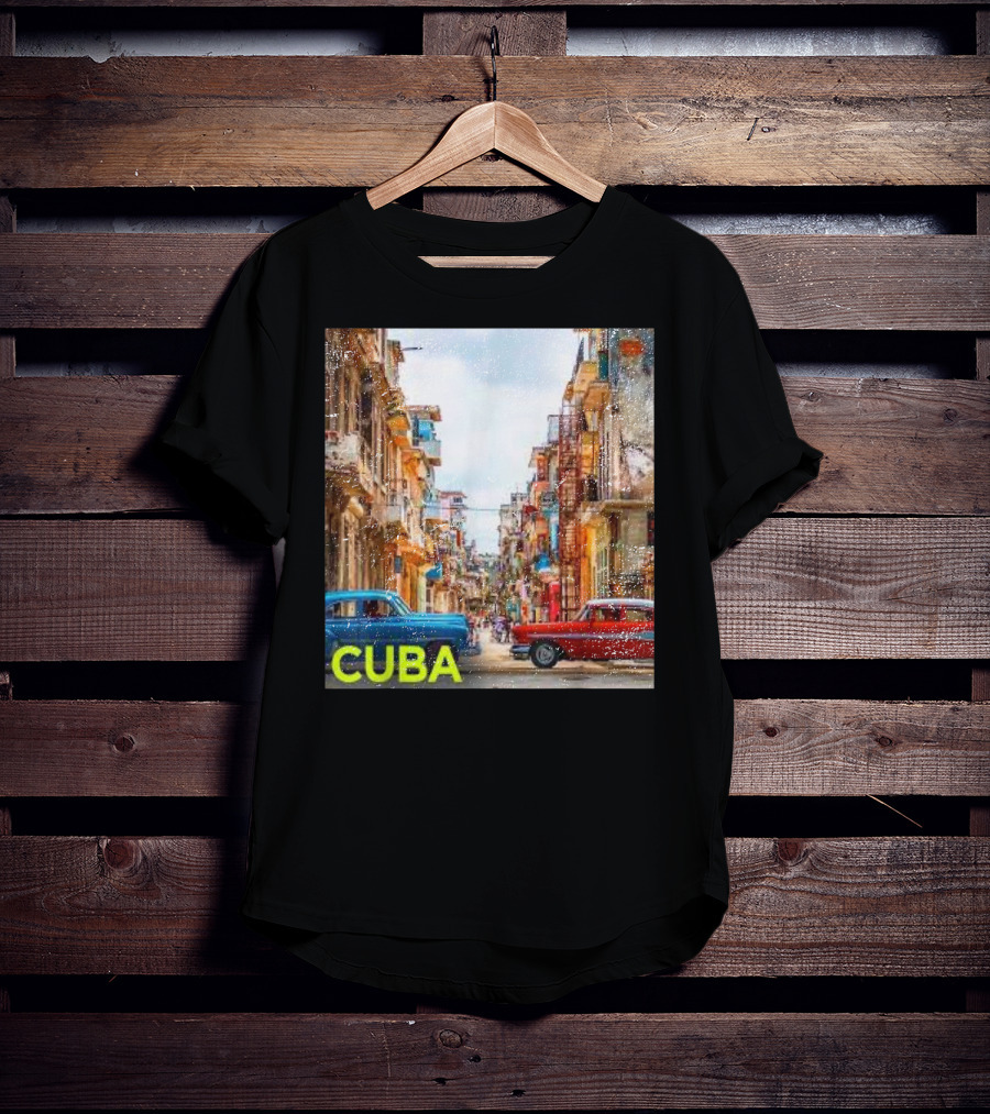 Cuba Classic Car Streets T-Shirt