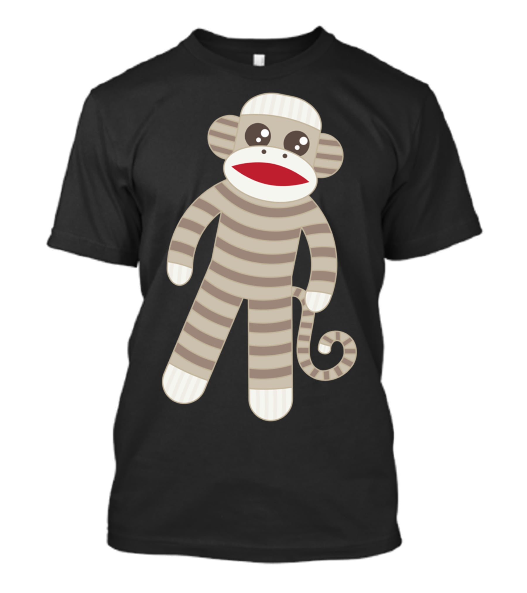 Cute Classic Striped Sock Monkey Toy T-Shirt