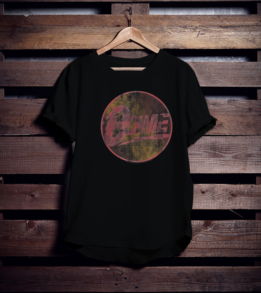 Bowie Lightning Bolt Vintage Circle T-Shirt