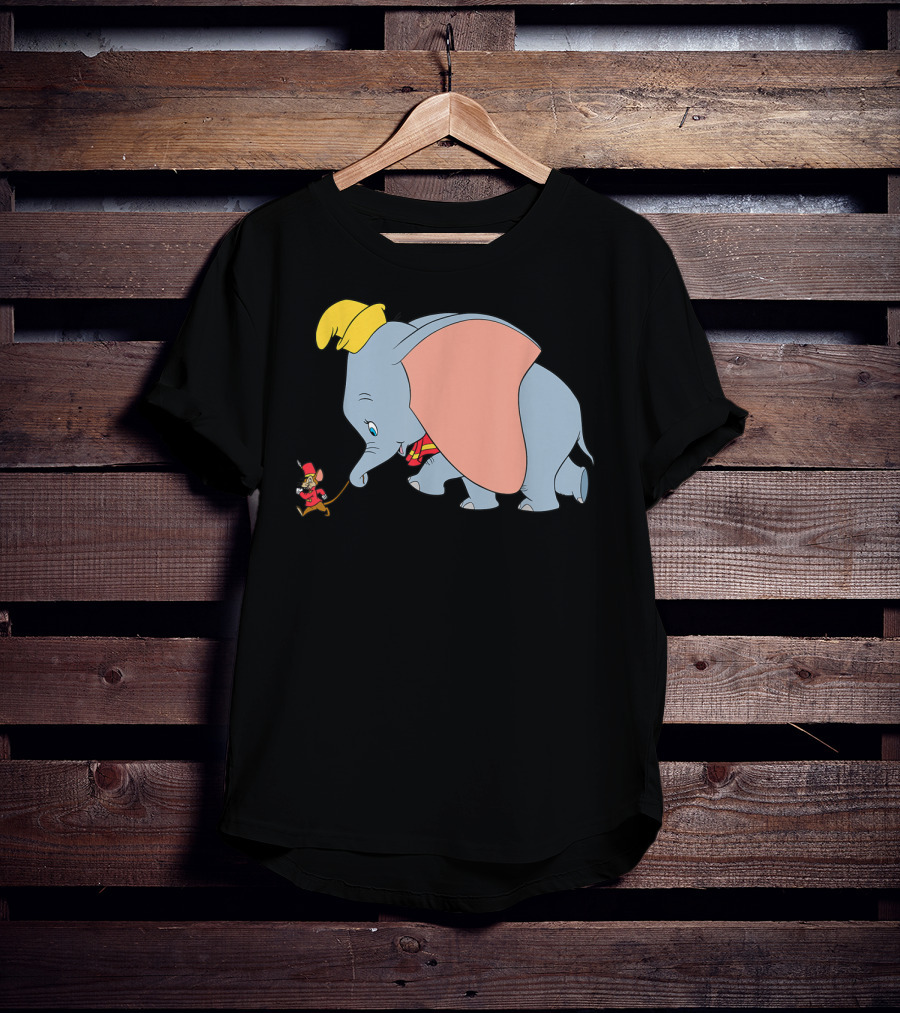 Disney Classic Dumbo Timothy Q Mouse Vintage Style Iconic Characters T-Shirt