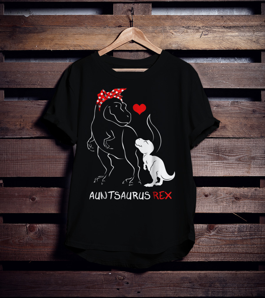 Auntsaurus Rex Dinosaur Family Love T-Shirt