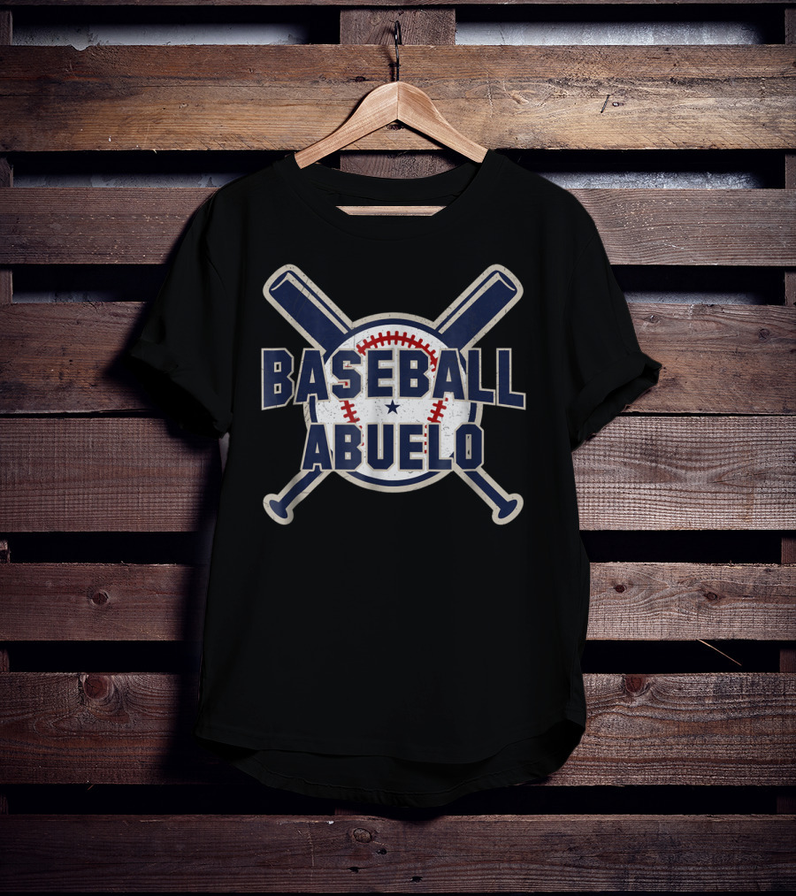 Baseball Abuelo Bat Crossed Softball Spani T-Shirt