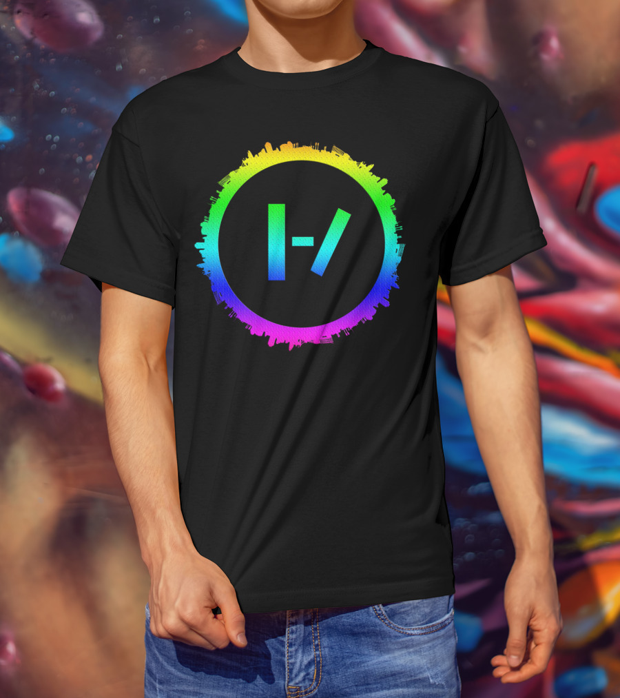 Best Colorful Earth Circle With Iconic H Slash T-Shirt