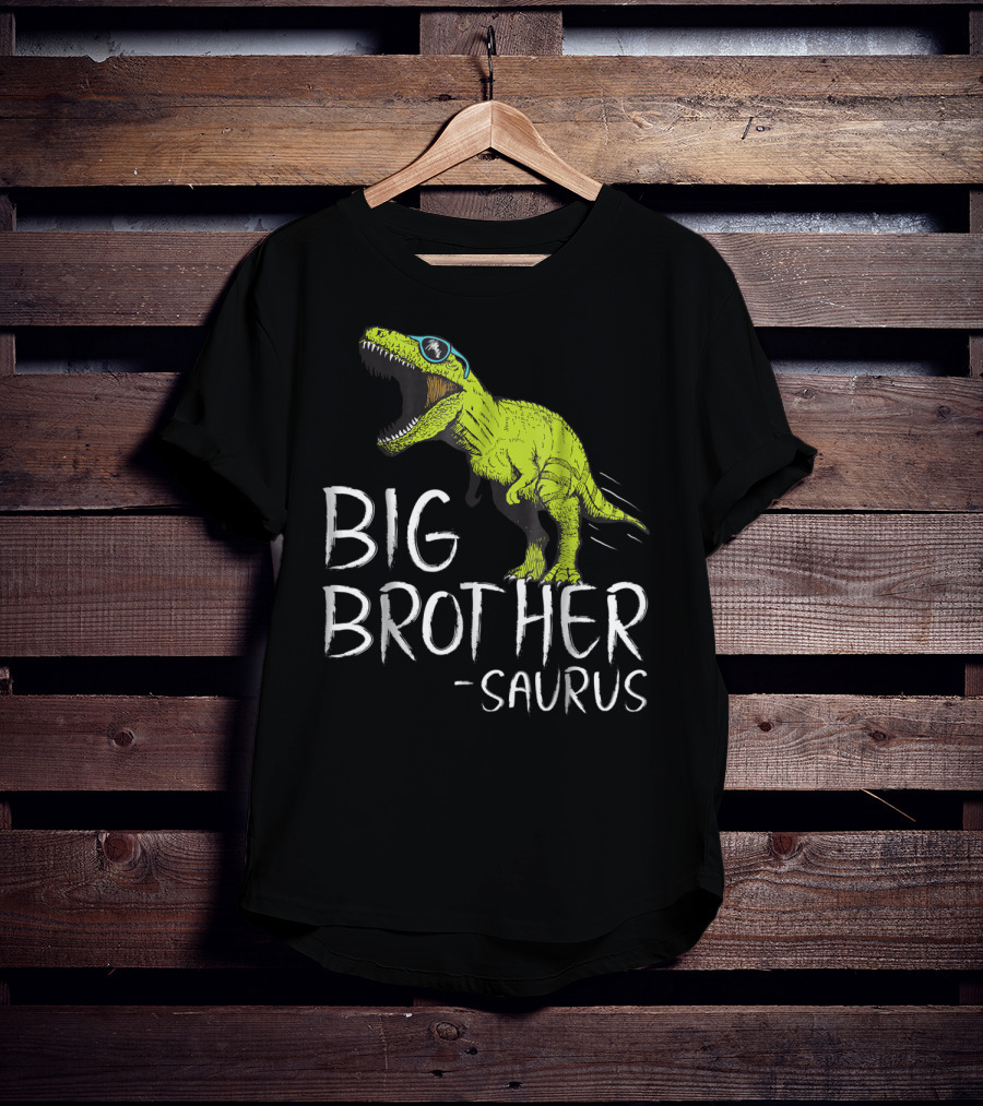 Big Brother Saurus Dinosaur With Sunglasses T-Shirt