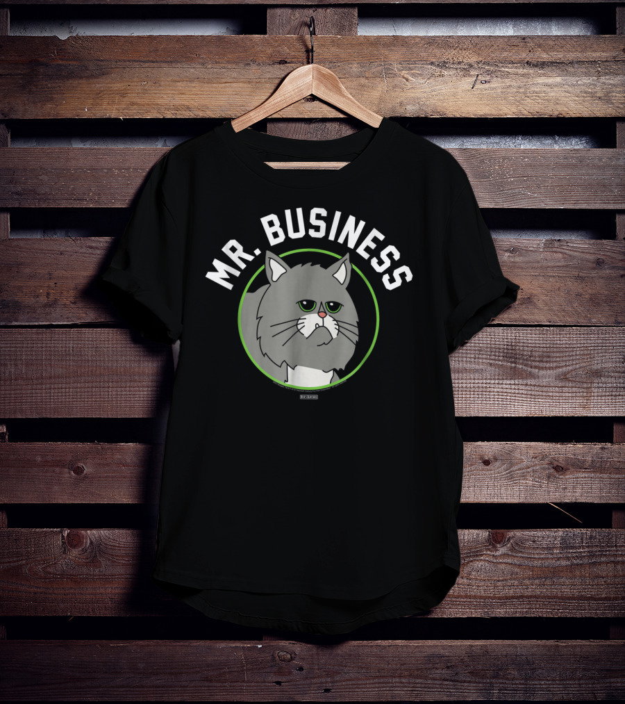 Bob's Burgers Mr Business Cat Cartoon Character T-Shirt