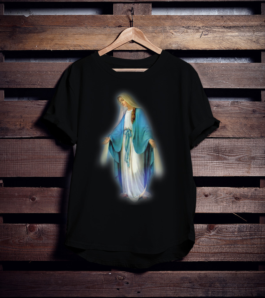 Catholic Blessed Mother Mary Iconic T-Shirt