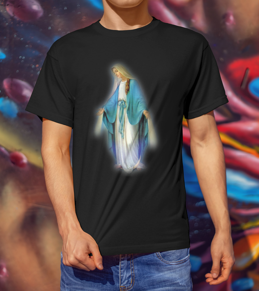 Catholic Blessed Mother Mary Iconic T-Shirt