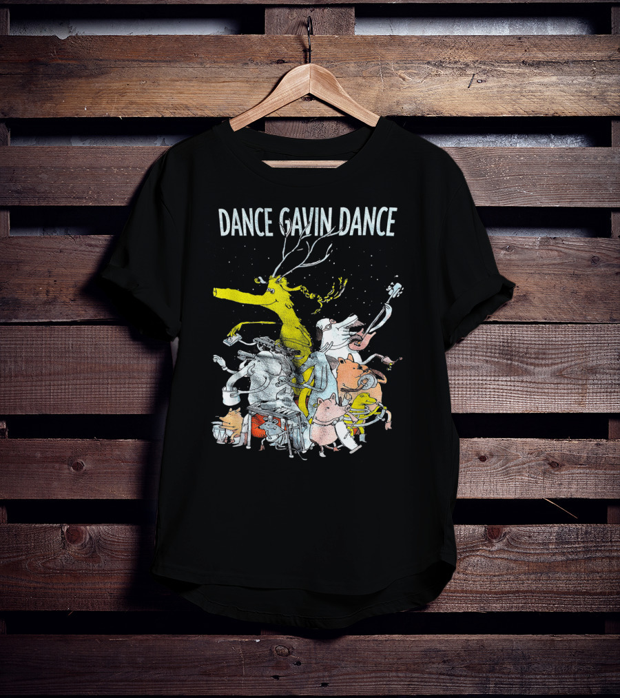 Dance Gavin Dance Animal Band Parade With Yellow Stag T-Shirt