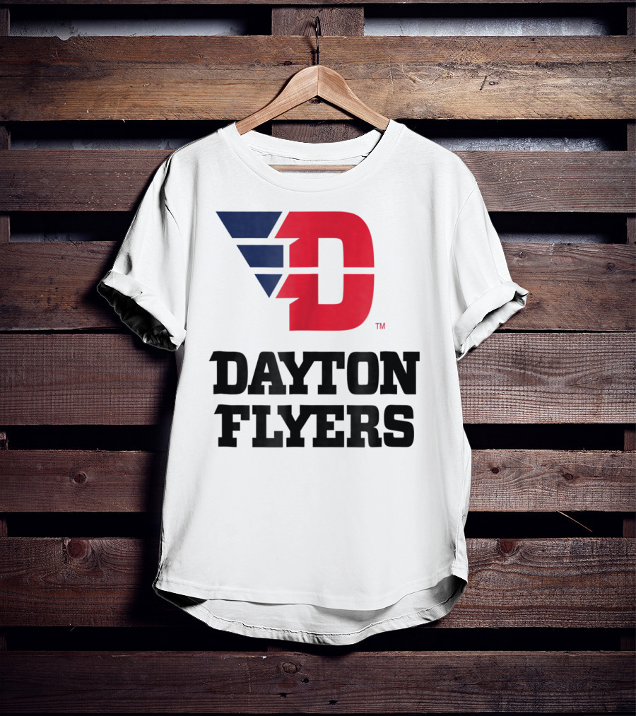 Dayton Flyers Logo University D Red Blue T-Shirt