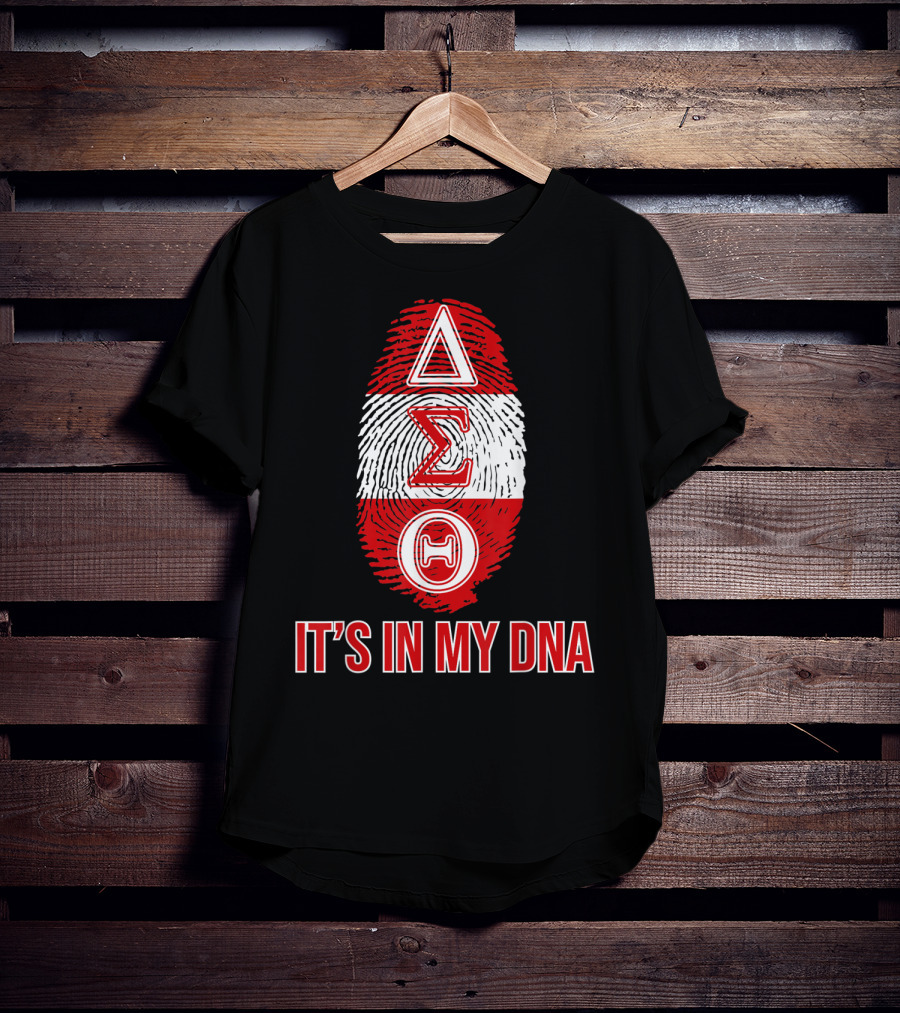 Delta Sigma Theta It's In My DNA Fingerprint T-Shirt