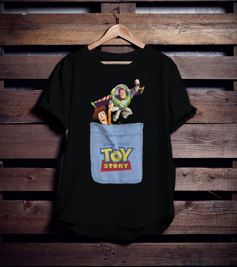 Disney Pixar Toy Story Buzz And Woody Pocket T-Shirt