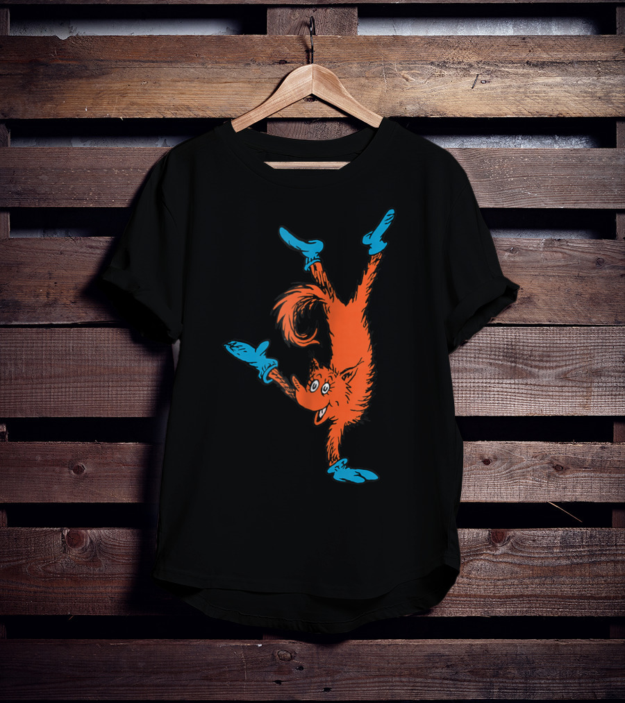 Dr Seuss Fox In Socks Performing Handstand T-Shirt