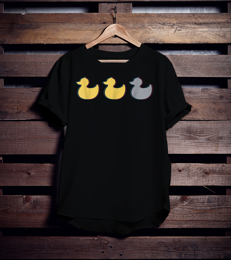 Rubber Duck Trio Yellow Gray Minnesota T-Shirt