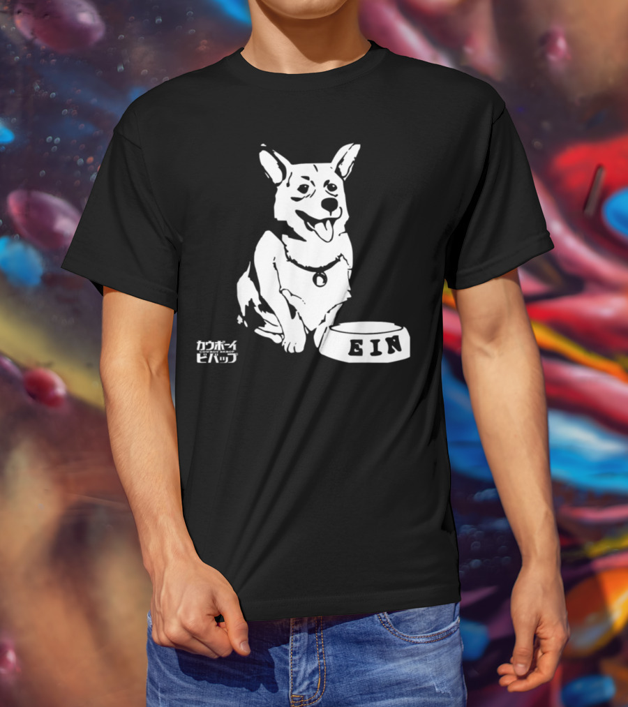 Ein Cowboy Bebop Corgi Anime Character Fan Favorite T-Shirt