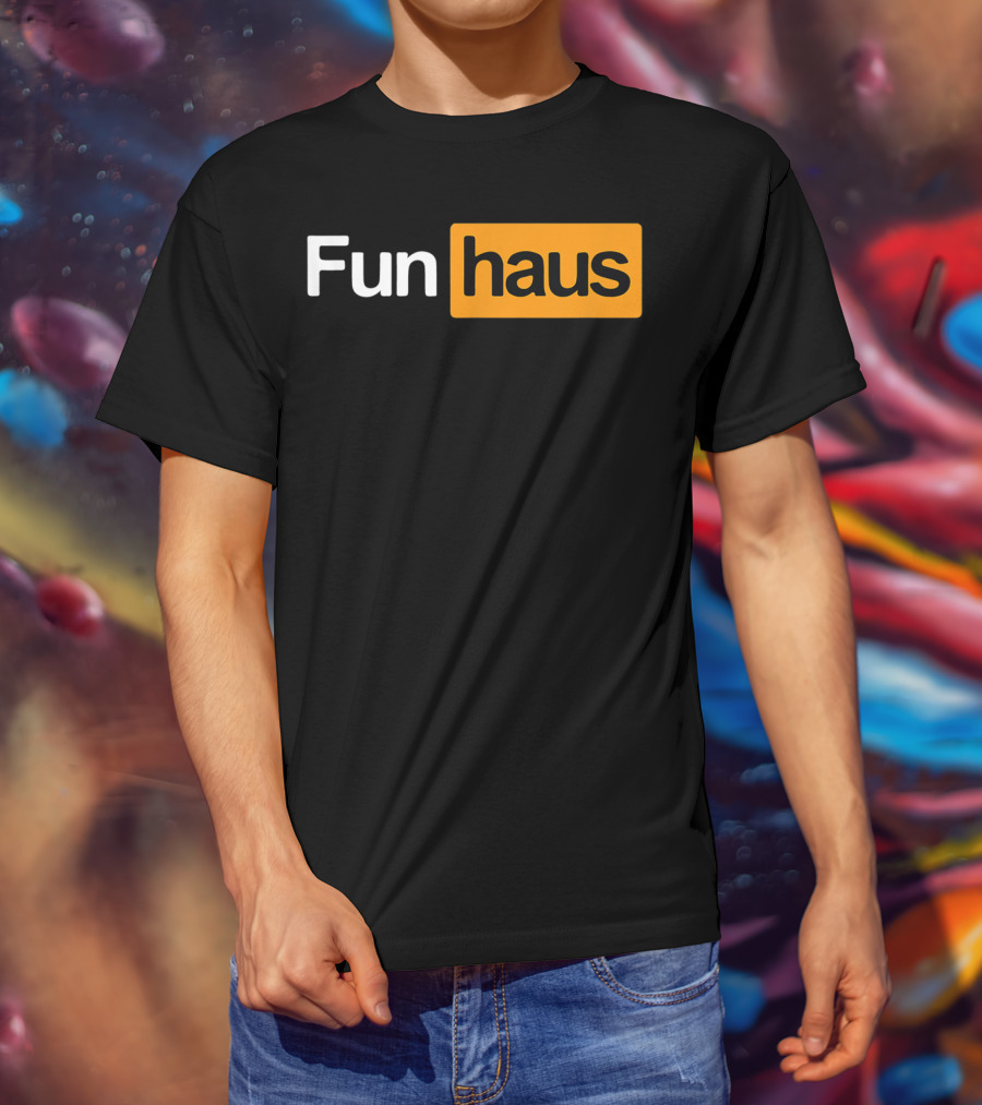 Funhaus Black And Orange T-Shirt