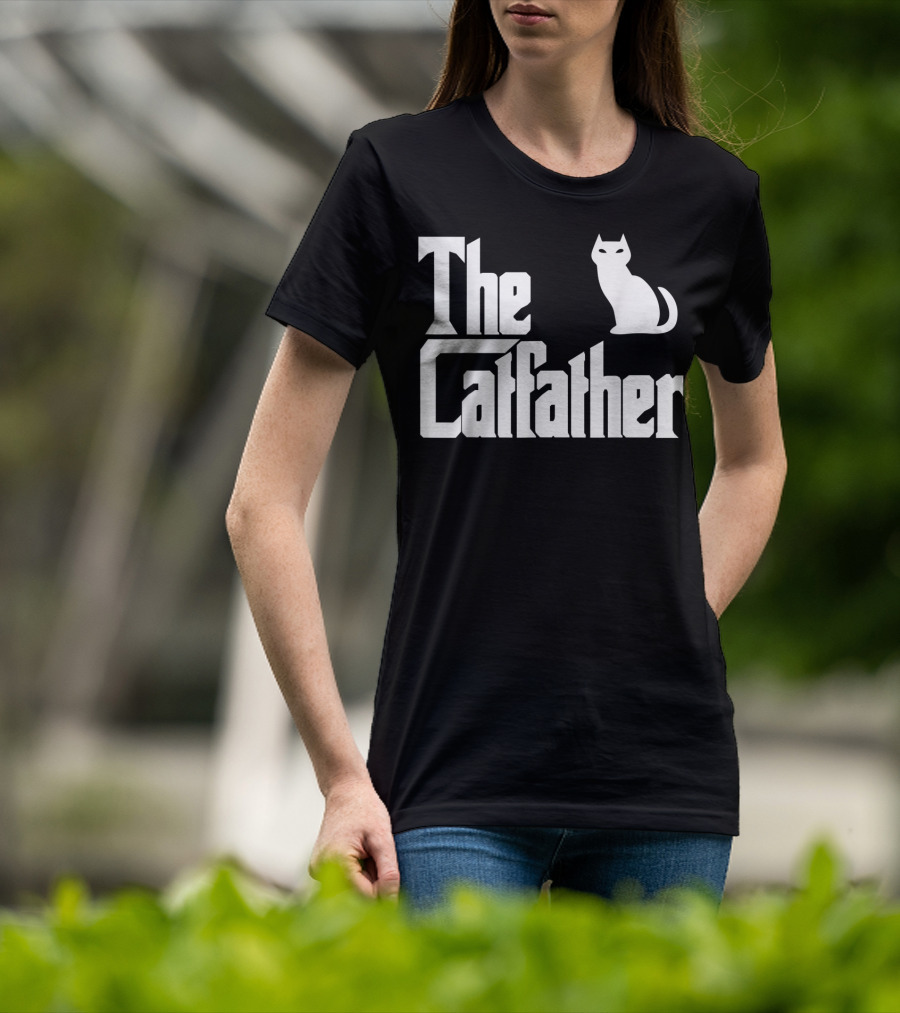 The Catfather Funny Cat Dad Pet Owner T-Shirt