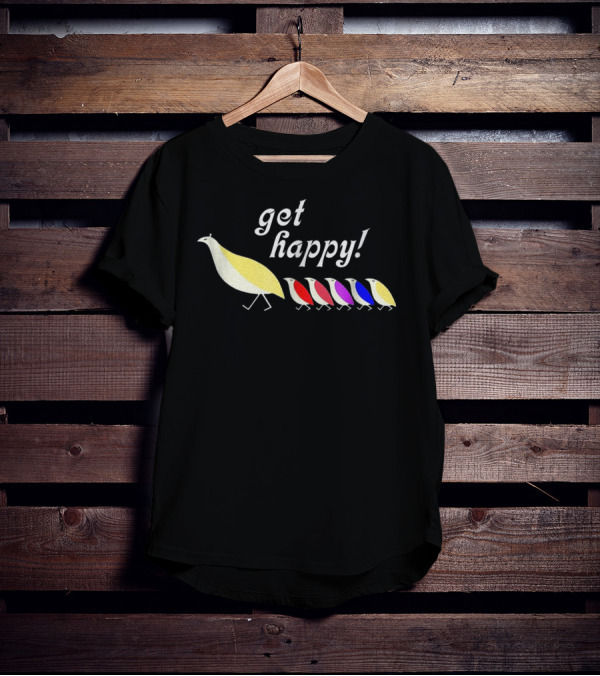 Get Happy Six Colorful Partridges T-Shirt